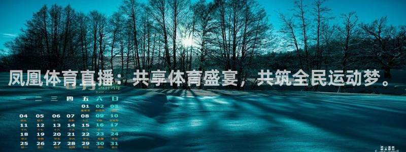 凤凰体育直播：共享体育盛宴，共筑全民运动梦。